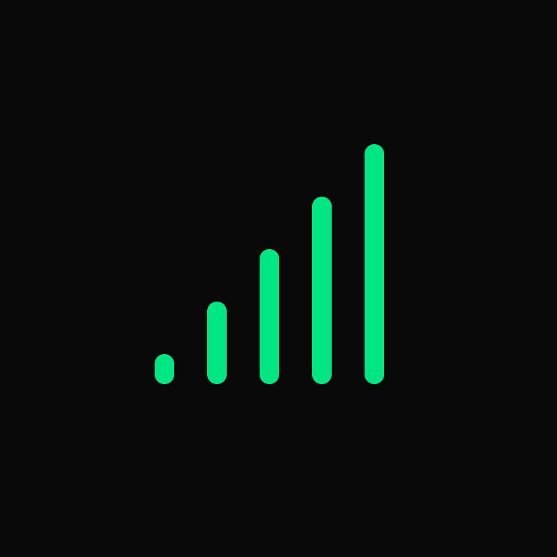 Signal bars plan icon